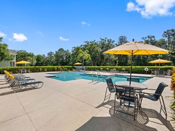 Resort-style pool with sundeck